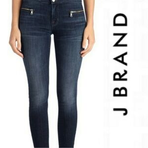 J Brand Emma Jeans Dark‎ Wash Skinny Mid Rise Size 25